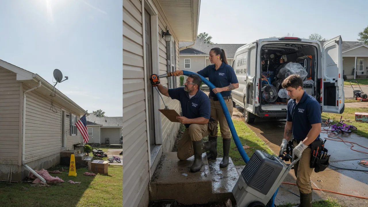Ceiling Water Damage Restoration in Moweaqua, IL near me